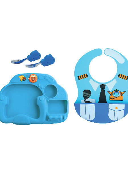 Marcus & Marcus Creativeplate Toddler Mealtime Set “Little Pilot”